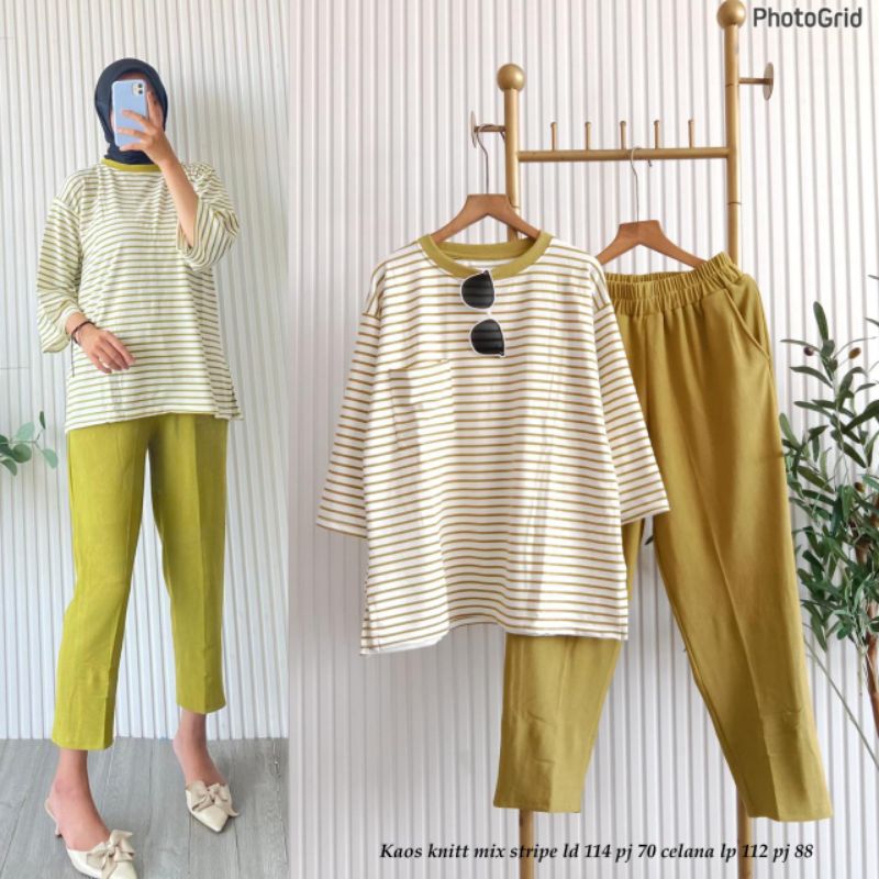 ONE SET KAOS KNIT IMPORT / ONE SET KAOS STRIPE IMPORT