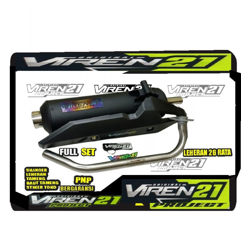 knalpot stndr racing original viren21 new emblem