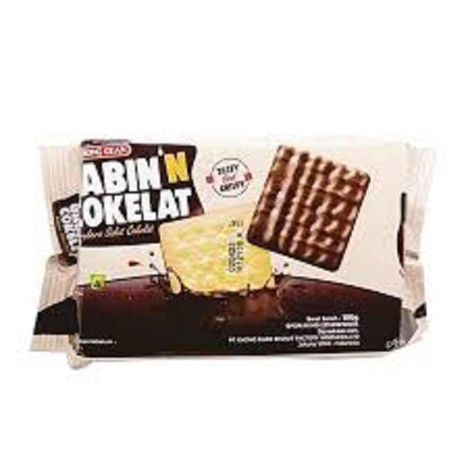 

Biskuit Khong Guan gabin n Kraker Coklat 100 gram Snack Cokelat