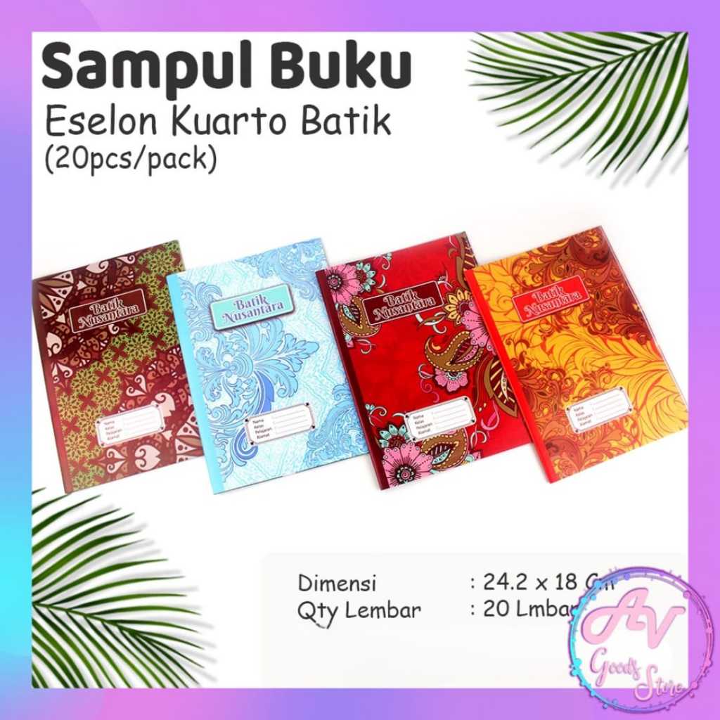 

sampul buku / SAMPUL BUKU BATIK ART PAPER KWARTO isi 20 lembar