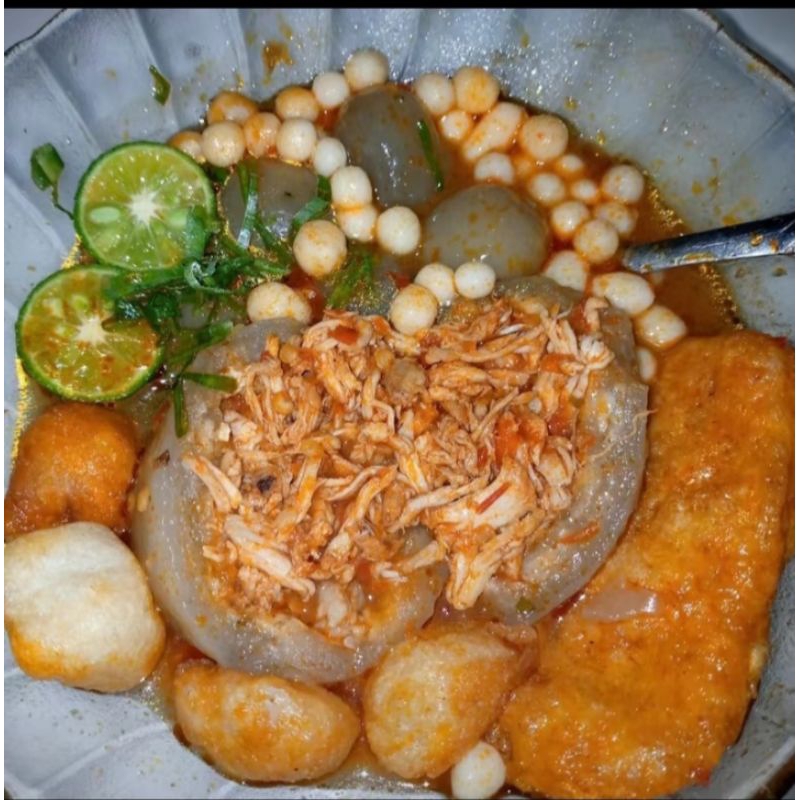 

Paket 7 Bungkus Baso Aci Jumbo EXTRA Pedas Isian Ayam suwir