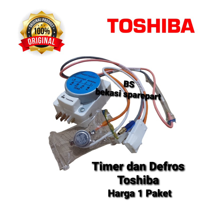 Timer defrost fuse kulkas Toshiba 2 pintu 1 Set