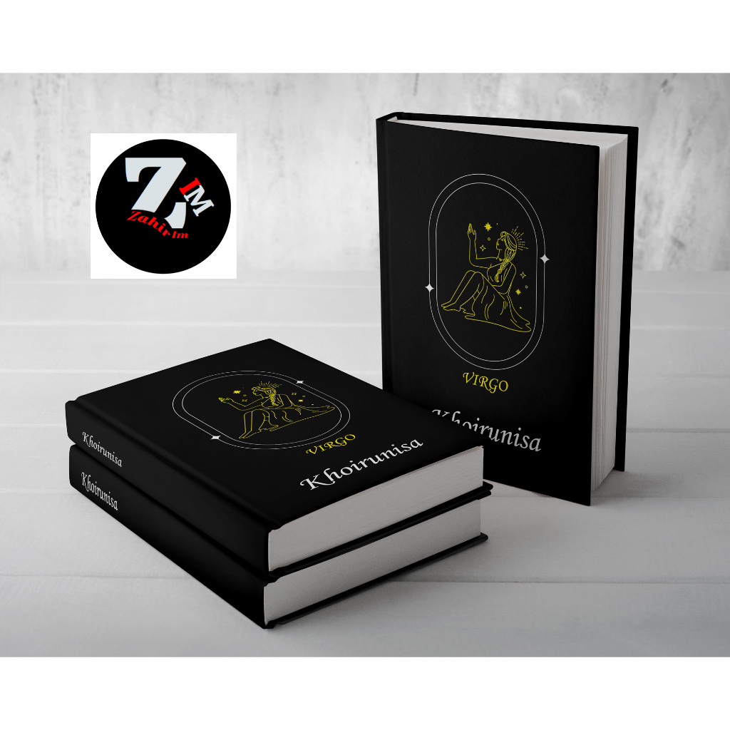

notesbook, buku catatan hard cover (custom nama, quotes & zodiak)