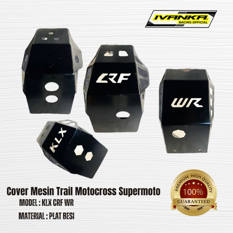 Cover Mesin KLX 150 S L G BF D'TRACKERS NEW CRF YAMAHA WR | Engine Guard Pelindung Mesin Bahan Besi 