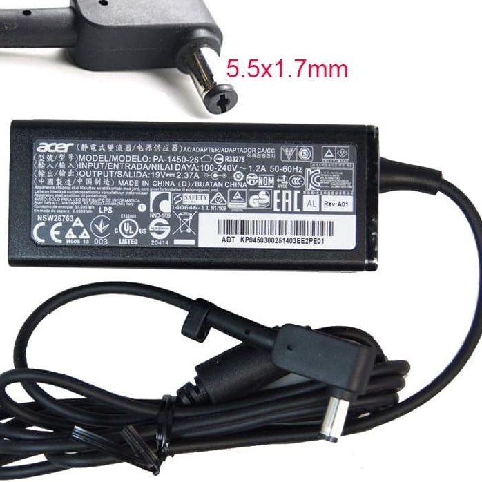 Baru Adaptor Charger Laptop Acer Aspire 3 A311 A314 A315 A31111 A31131C64M A31421 A31431 A31432 A314