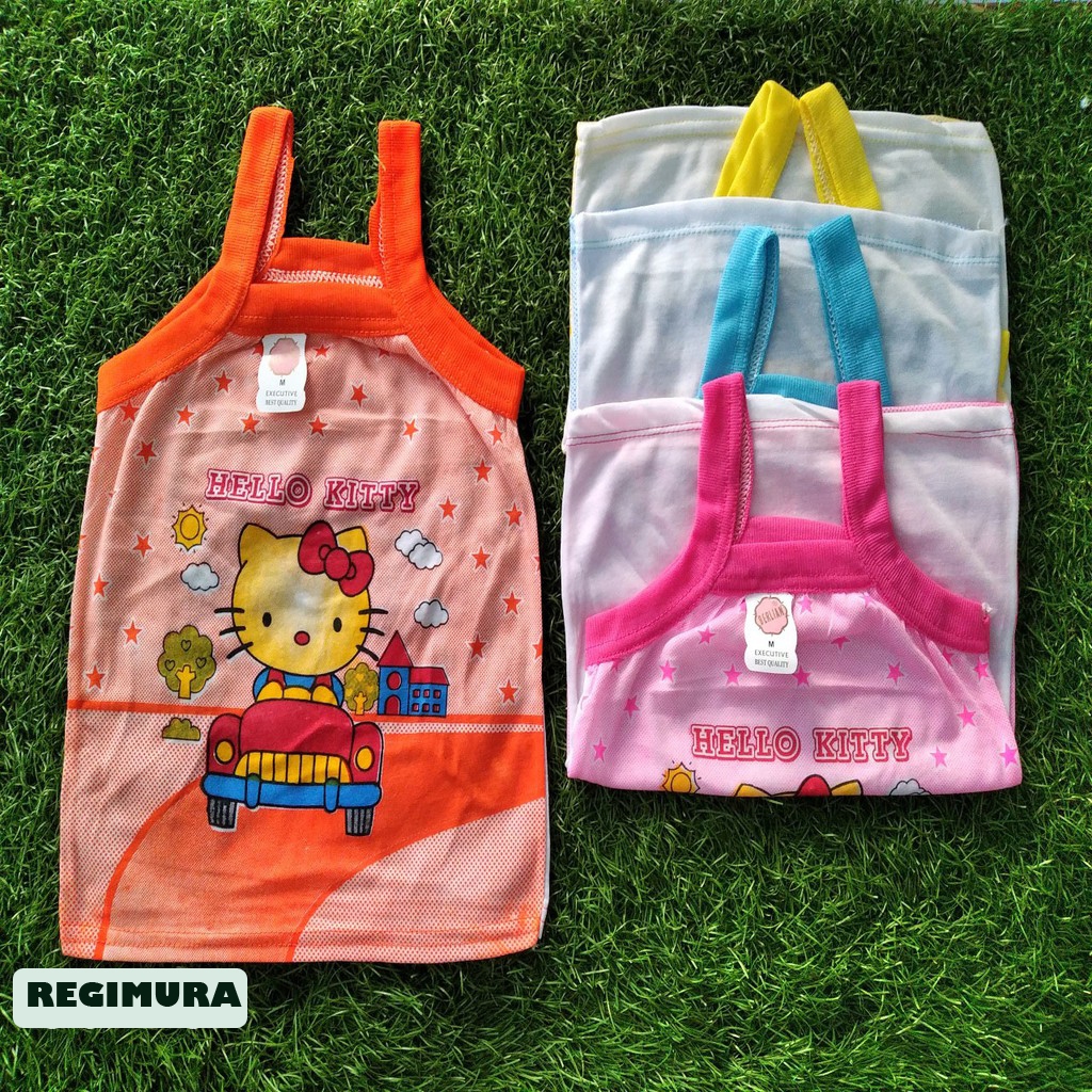 12 Pcs Kaos Dalam Anak Perempuan Anak Motif Karakter