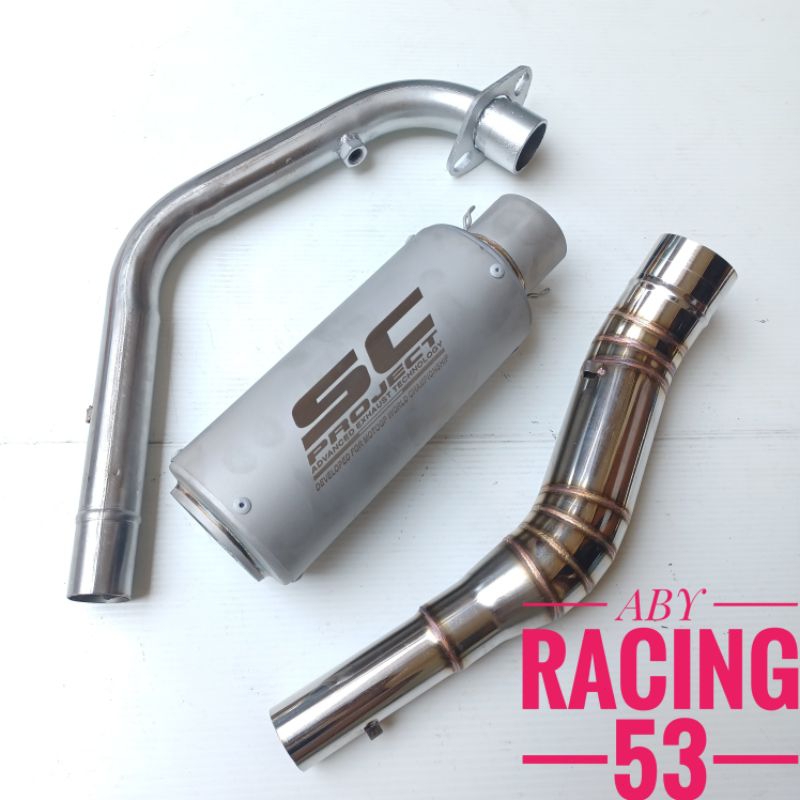 Knalpot Racing SC PROJECT SANDBLAST CR-T Cbr150r FACELIFT - CBR K45R - CB 150R - CB150 Old - Sonic