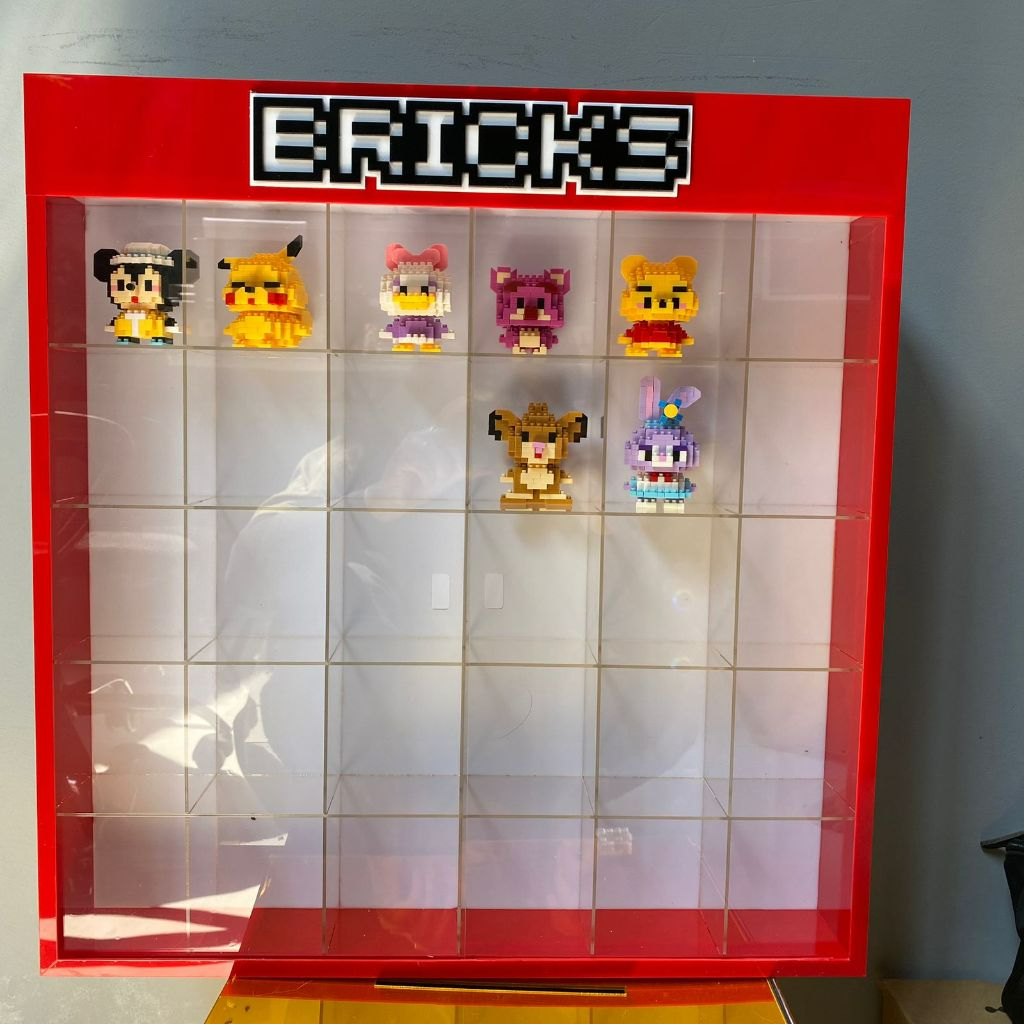 RAK AKRILIK LEGO BRICK ISI 30 / RAK MAINAN FULL AKRILIK / RAK MINIFIGURE