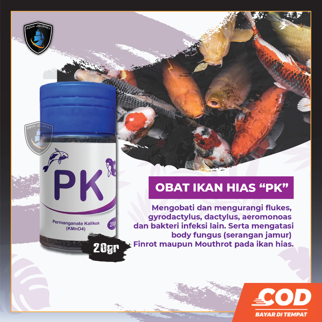 PK Obat ikan koi koki Peka khusus untuk ikan permanganas kalikus