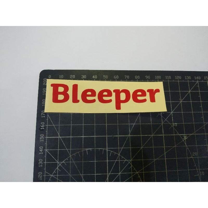 

cutting stiker bleeper