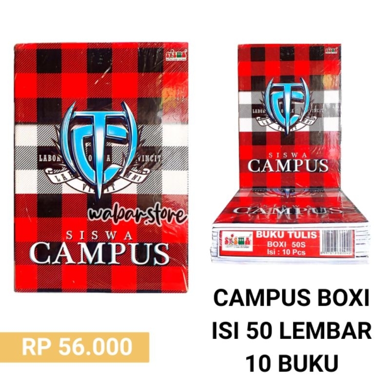 

Buku Campus 50 Lembar 10 Buku BOXI Siswa