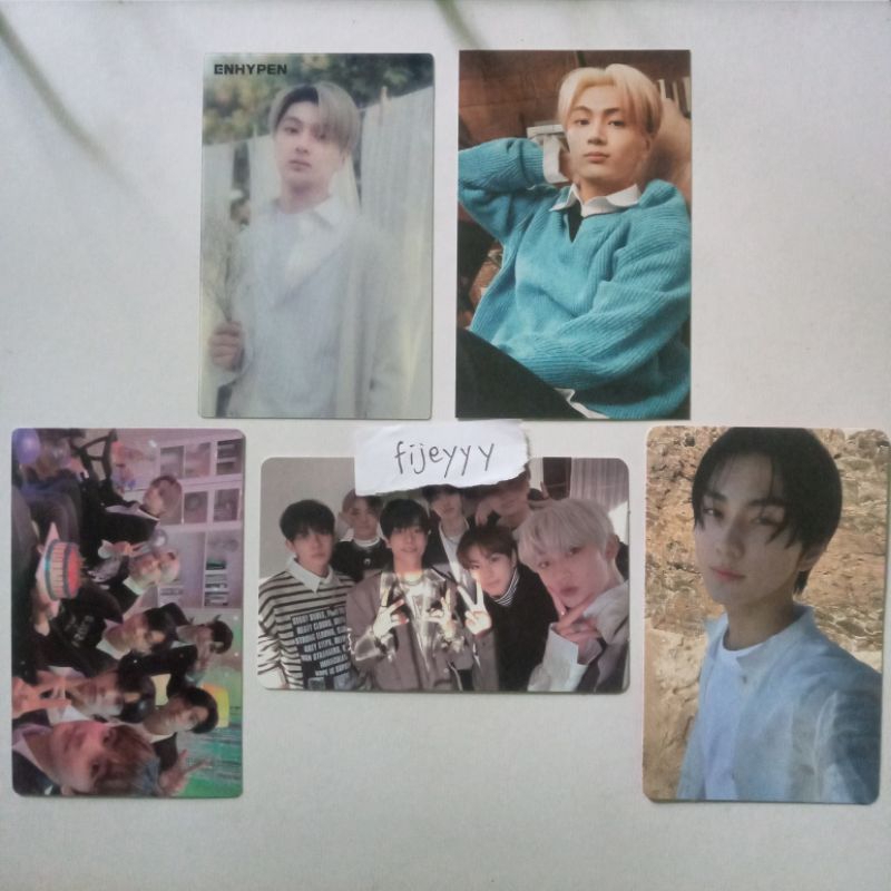 Photocard Jay Jungwon Grup ENHYPEN PC