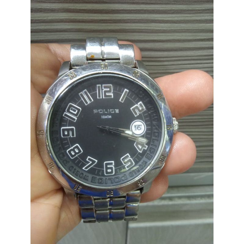 PRELOVED JAM TANGAN PRIA ORI POLICE RANTAI