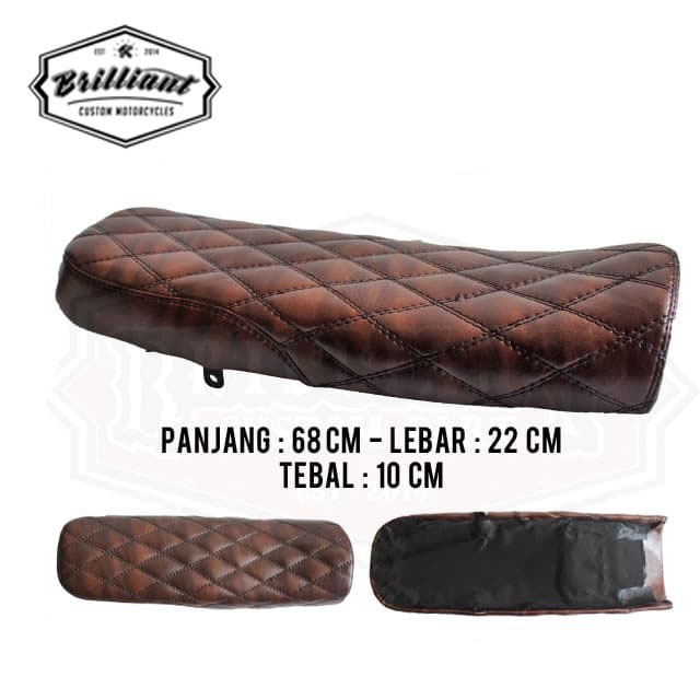 Jok custom kulit premium Kawasaki W175 PNP