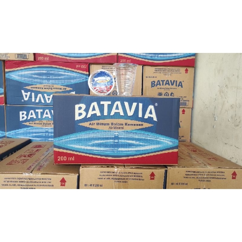 

Air Mineral Batavia Gelas 200ml 1 dus isi 48 pcs