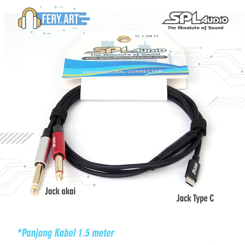 Jack HP ke Mixer Type C to Dual Akai SPL Audio