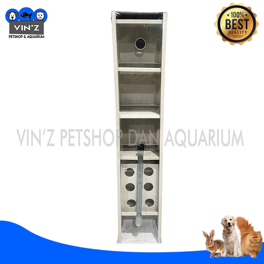 Filter Talang Top Filter Talang Aquarium Box Kotak Filter Aquarium Kolam Media Penyaringan Air Ukura