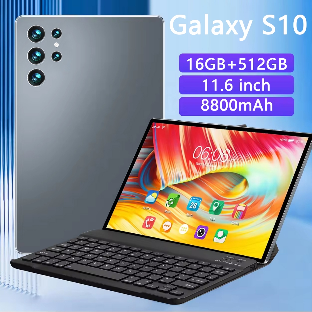 【Garansi+Free Ship】Tablet Murah 5G Baru Galaxy S9/S10 Ultra Tab 10.1inch RAM 12GB+512GB ROM Tablet baru Tablet Pembelajaran Tablet Android laris manis SIM WIFI/ S9/S10/Pro11/S8