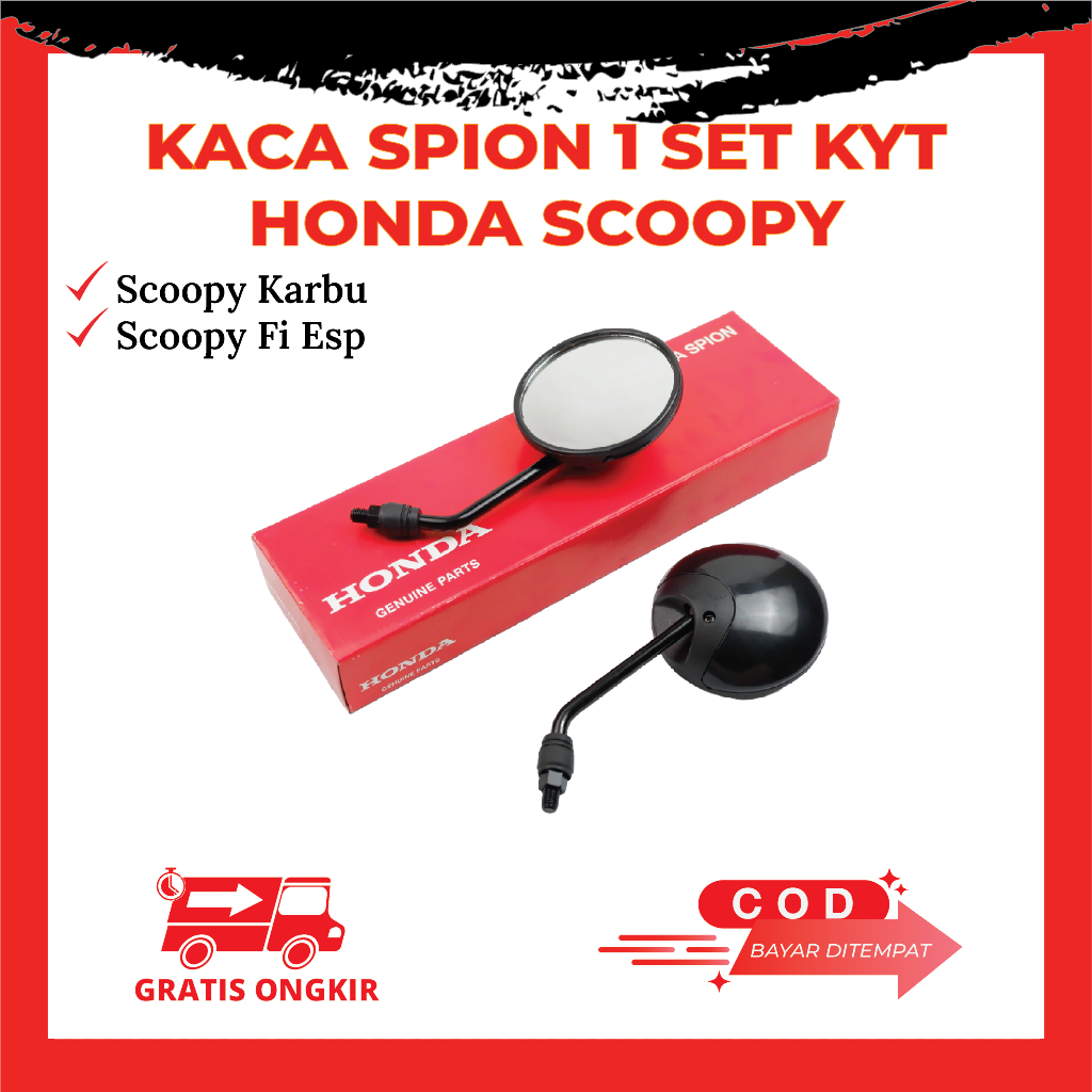Kaca Spion Set Scoopy Karbu Scoopy FI Scoopy New Kode 88110-KYT-940FMB