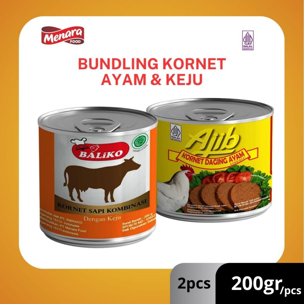 

Bundling Ajib Kornet Ayam & Baliko Kornet Keju 200gr - Isi 2pcs