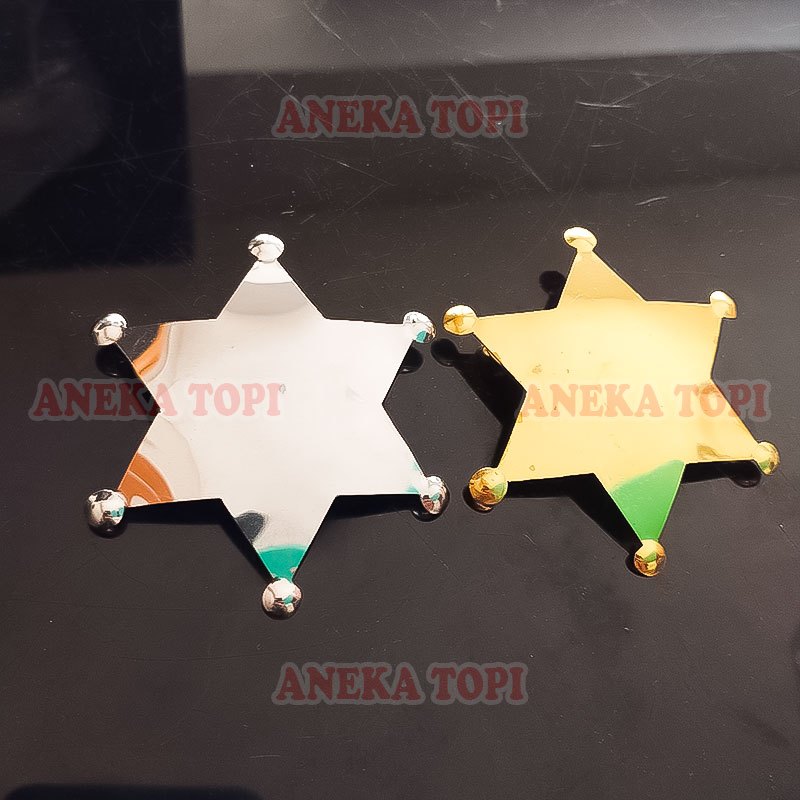 Pin Bintang Pin Bros Polos Bentuk Bintang Pin Bintang Polos - Aneka Topi