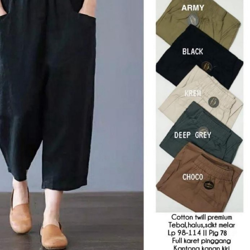 Willow Pants Celana kulot Wanita Premium