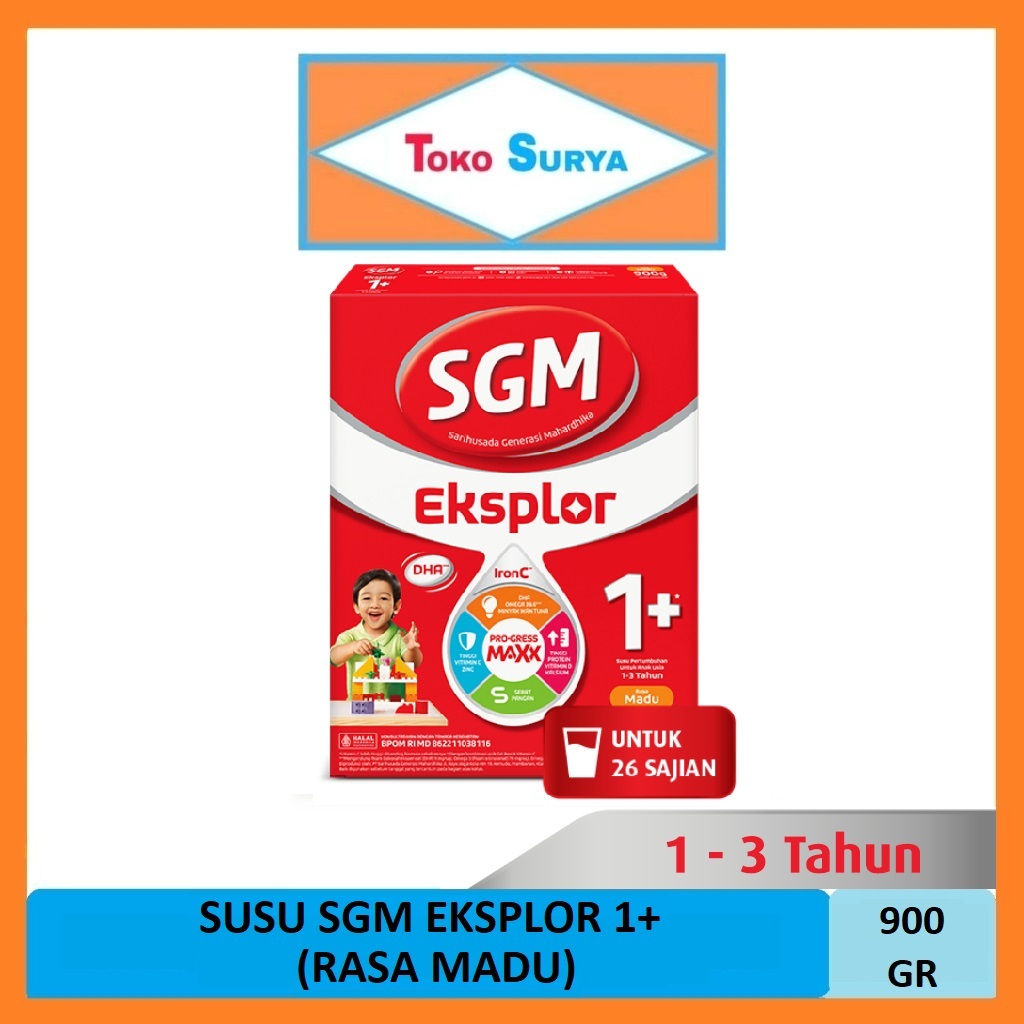 

SGM Eksplor 1+ Madu Usia 1-3 Tahun Susu Pertumbuhan Anak Bubuk 900 Gr