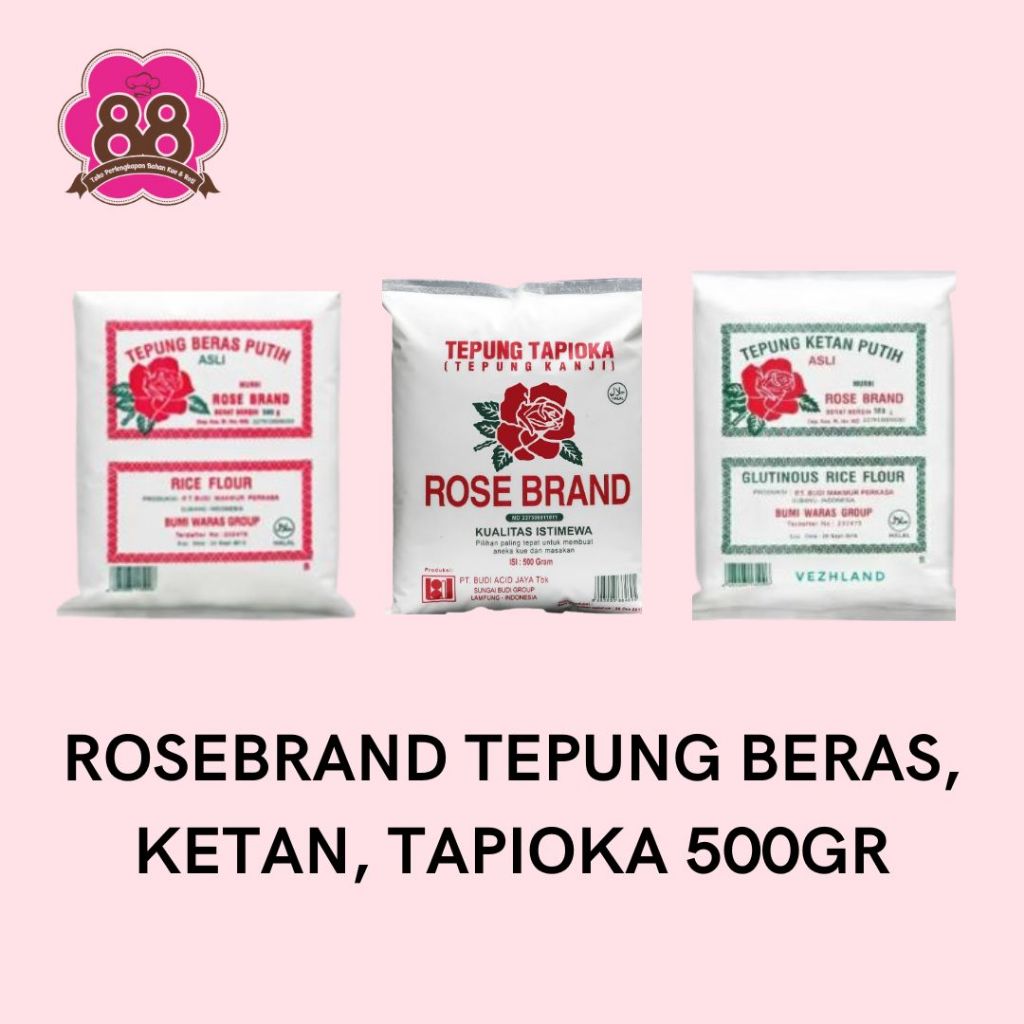 

ROSEBRAND TEPUNG KETAN// BERAS// TAPIOKA 500GR