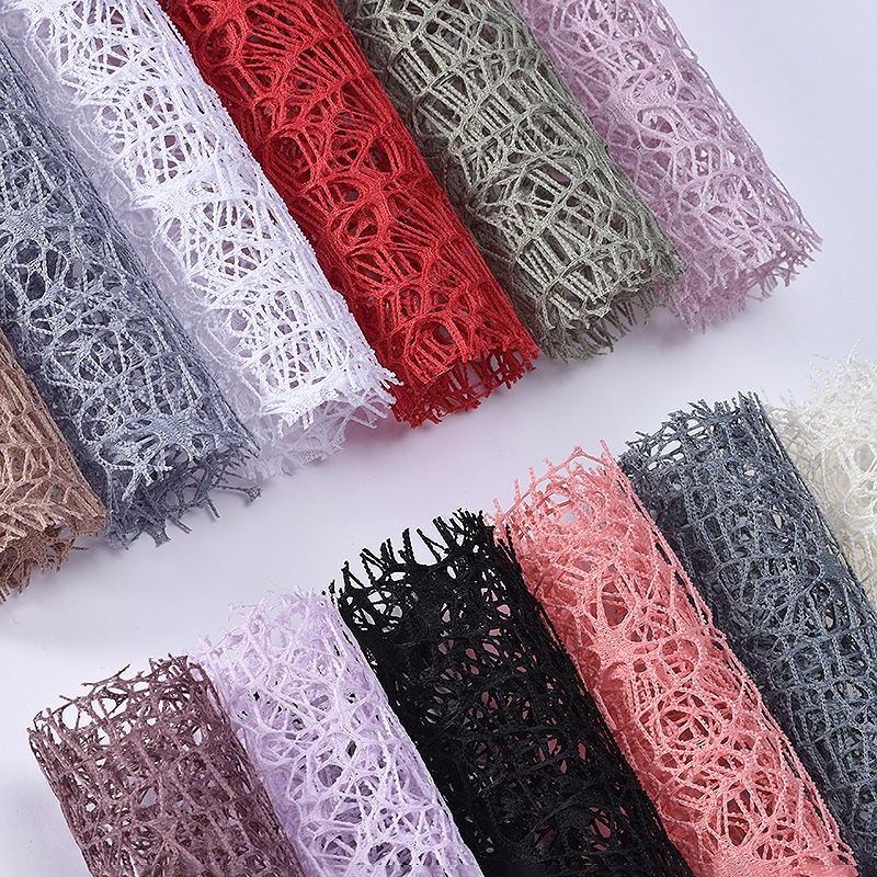 

Mesh flower wrapp spider / kain jaring laba-laba (50cm x 65 cm)