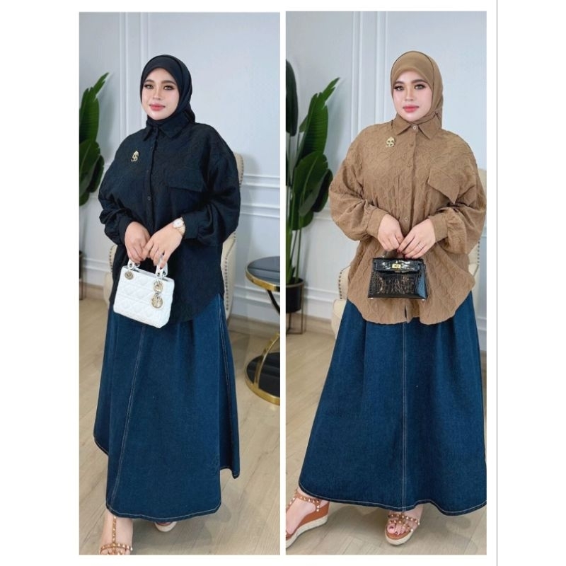 kemeja oversize shellasaukia original
