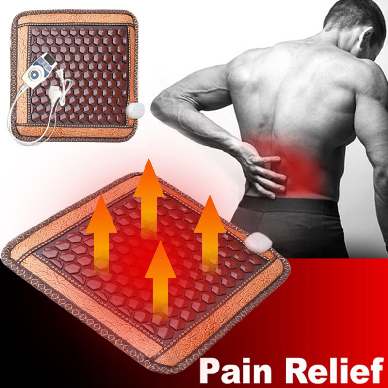 Alas duduk pemanas dengan terapi batu giok, alas duduk pendingin, serta kursi pemanas listrik