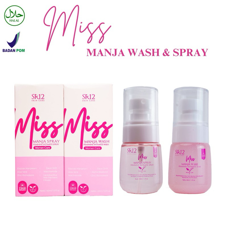 SR12 Miss V Manja Wash & Manja Spray (sabun kewanitaan)