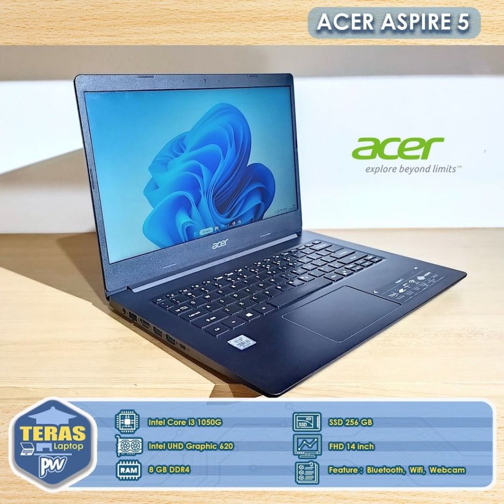 Acer Aspire 5 A514-53 Intel Core I3 gen 10 ( Black) 4 GB DDR4 SSD 128 Gb