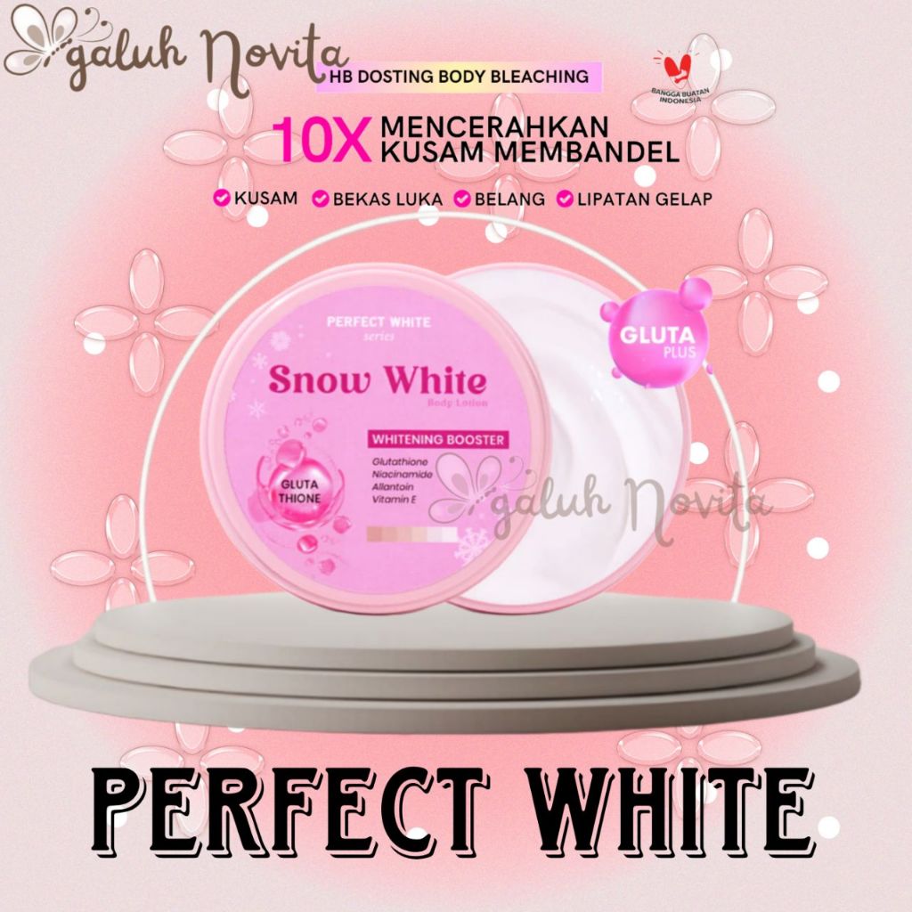 Perfect White Body Bleaching Perfect White Snow White Strong Whitening Booster HB Dosting Body Bleac