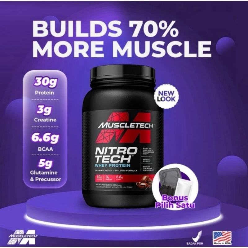 Muscletech nitrotech 2lbs nitrotech bpom
