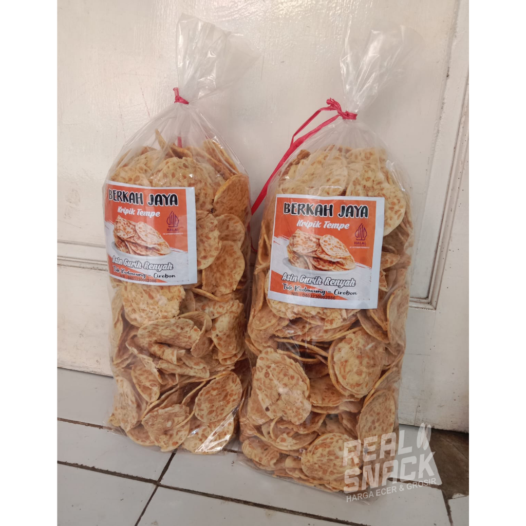 

Keripik Tempe Sagu Isi 1KG Cemilan Kiloan - Real Snack