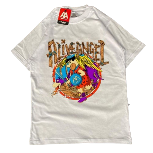 T-SHIRT THE FLINTSTONES / KAOSCARTOON / ORIGINAL ALIVE ANGEL GOODNESS / STREETWEAR / BAJU SIMPLE / A