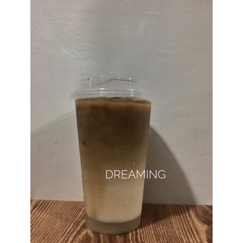 

iced cafe latte/iced vanilla latte/ iced biscoff latte susu bisa oat