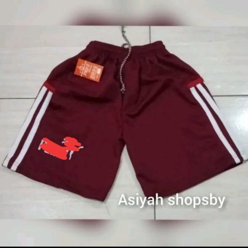 Celana Pendek Kolor Sablon Anak Tanggung Cowok/Celana Bola anak/Celana santai bermain
