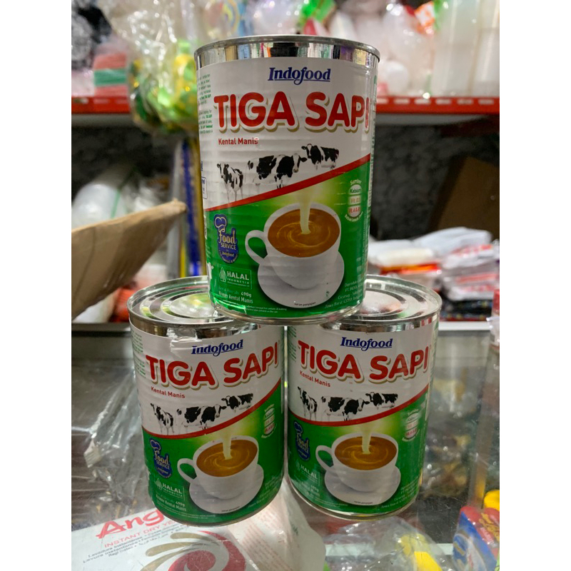 

Susu Kental Manis Tiga Sapi Indofood 490g