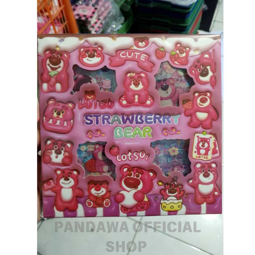 

Sticker Lucu Lotso Sanrio Stiker Viral Label Hp Buku Botol Aesthetic Isi 100Pcs