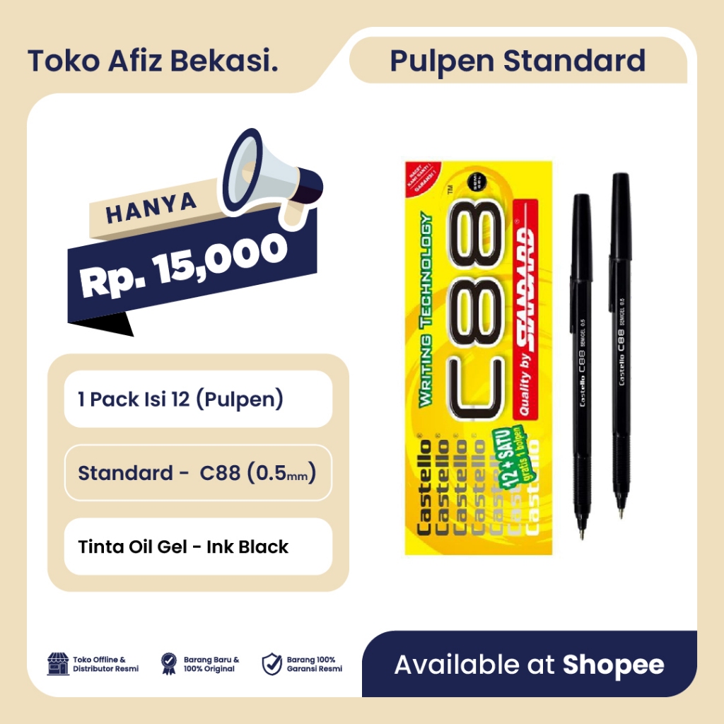 

Pen / Bulpen Standard C88 - 1 Pack