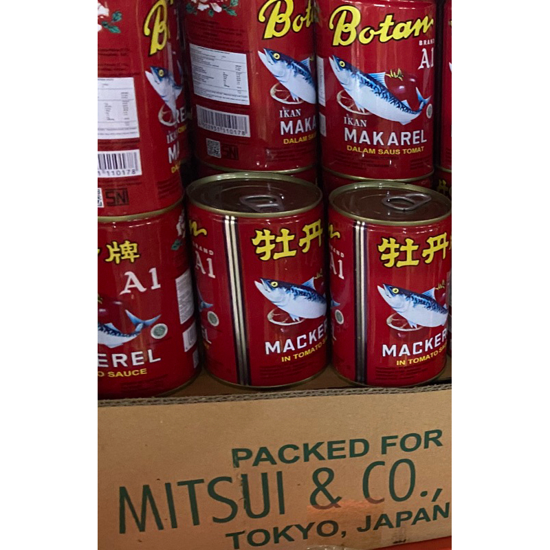 

BOTAN IKAN MAKAREL MACKEREL IN TOMATO SAUCE / IKAN SARDEN DALAM SAUS TOMAT KALENG 425GR