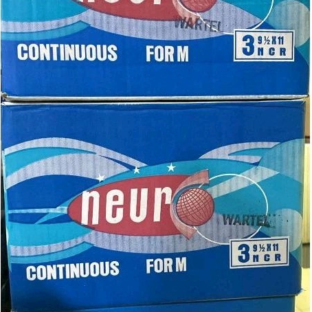 

Kertas Continuous Form Neuro 9.5x11 3 Ply Bagi 4 Wartel K3/4 NCR Print Paper