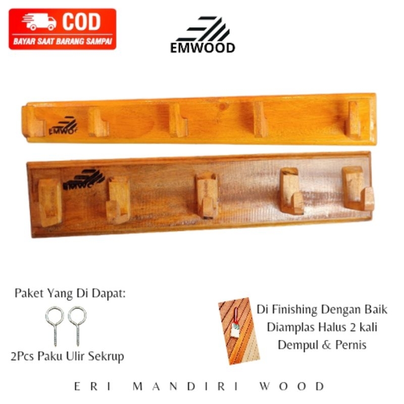 Gantungan Baju Tempel Dinding Kapstok / Tempel Dinding