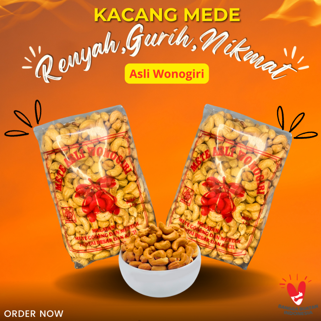 	 Premium kacang Mete matang utuh 1kg ready all varian roasted oven panggang goreng / Kacang Mete goreng panggang oven Mede Kacang mete goreng super gurih	