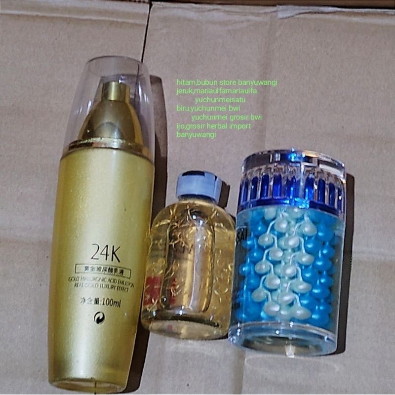 emulsion/susupembersih,toner collagen,serum pearl blue collagen 80g