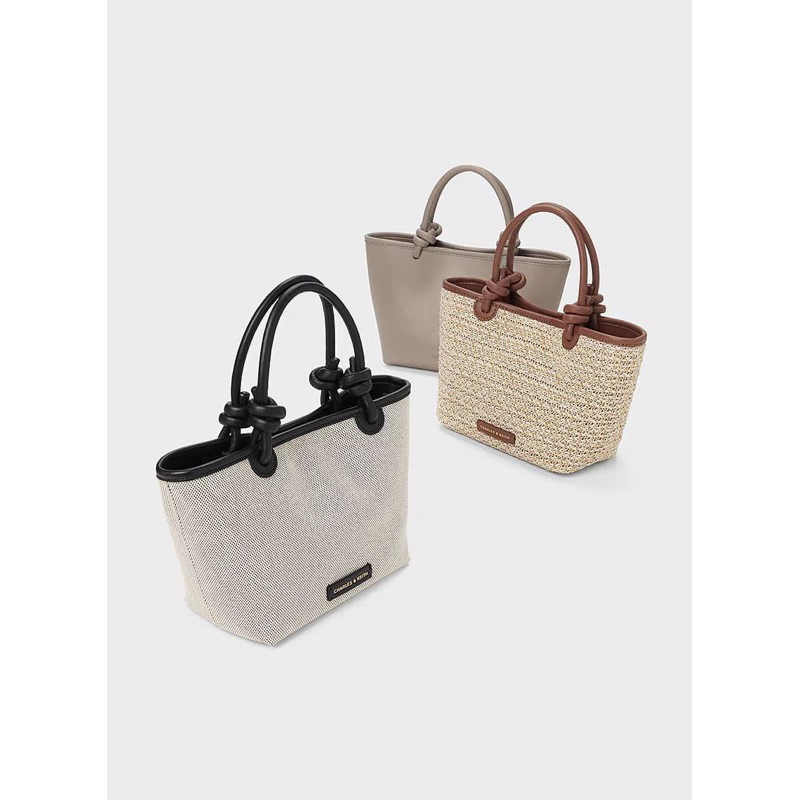 CK Sabine Knotted-Handle Tote Bag