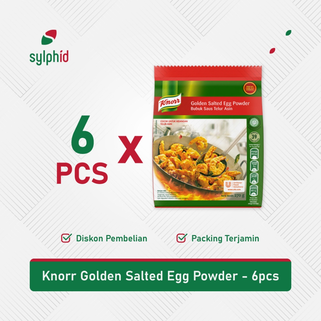

Knorr Golden Salted Egg Powder 270 gr / Bubuk Saus Telur Asin (6 pcs)
