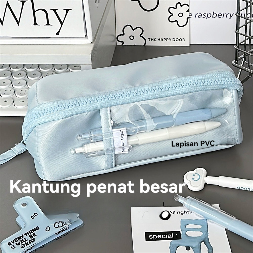 

【Ready stock】Kotak Pensil Kanvas Multiwarna Kotak Pena Estetika Kapasitas Besar Korea Perlengkapan Penyimpanan Alat Tulis Siswa Sekolah